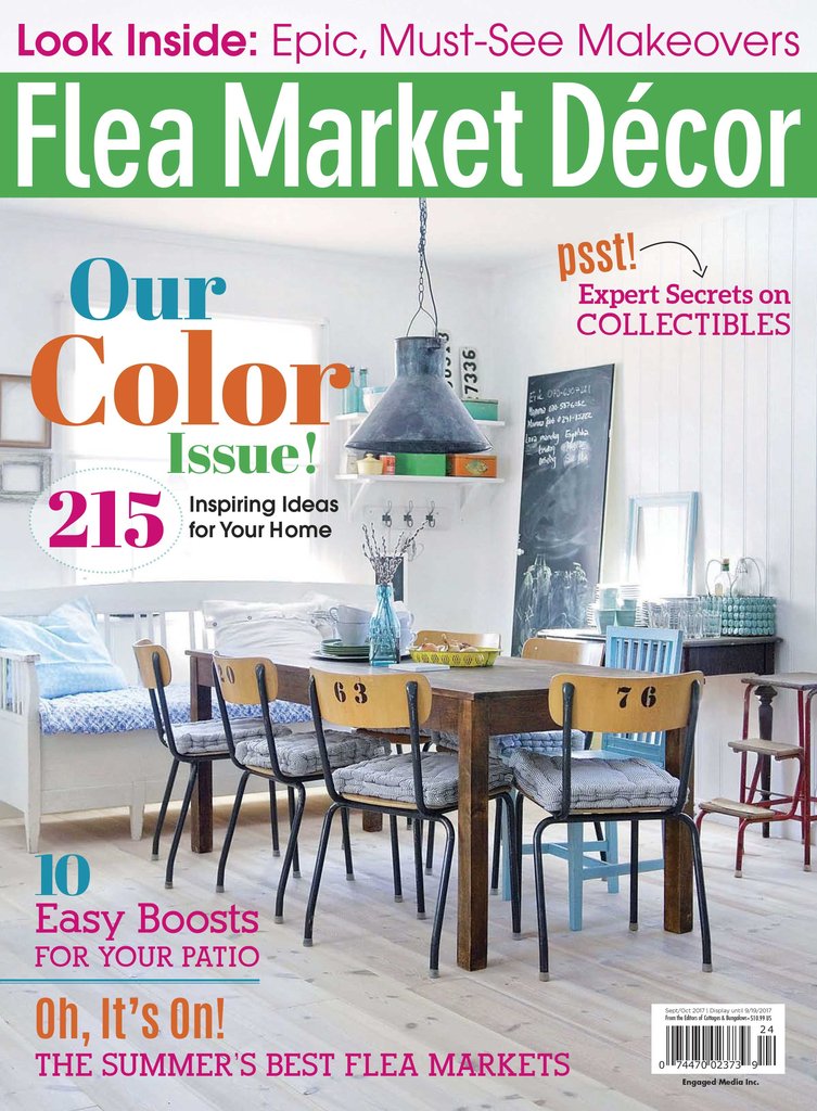 Summer Drinks Cocktail Napkins featured in Flea Market Decor Magazine!