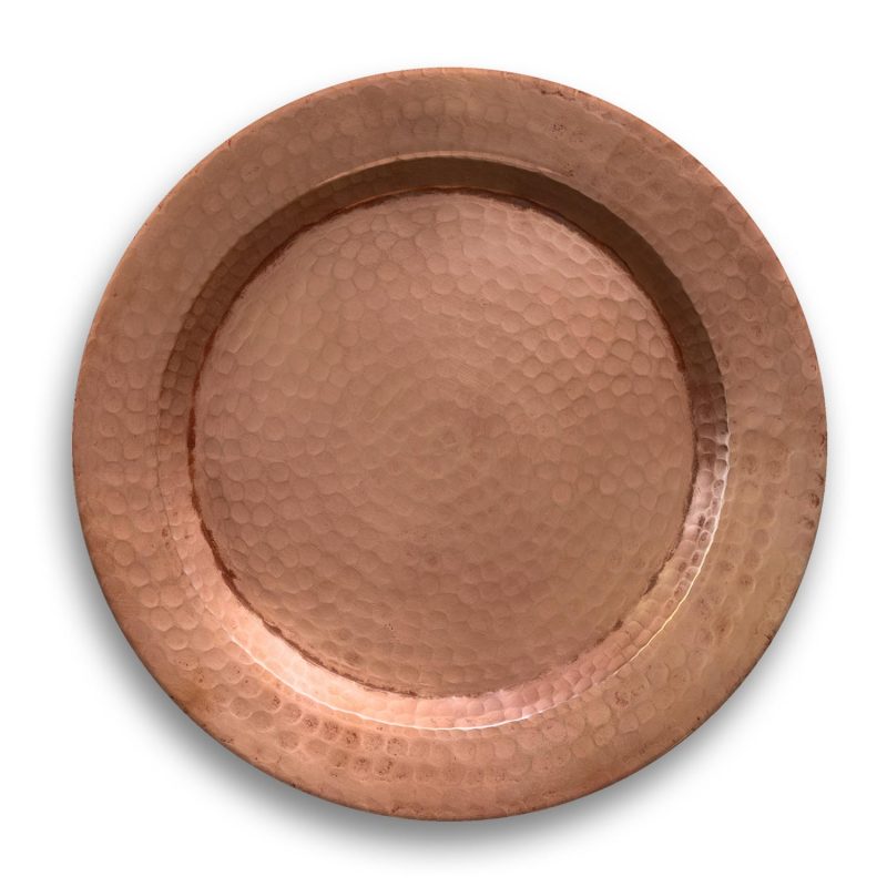 Copper Melamine Chargers by TarHong